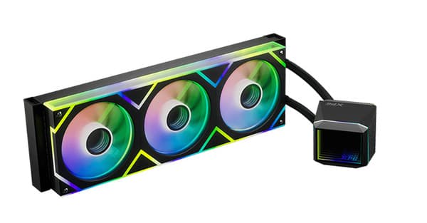 ADATA XPG LEVANTE II 360 ARGB 360 mm -nestejäähdytysjärjestelmä prosessorille, musta