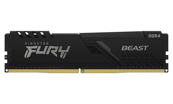 Kingston FURY Beast 16 Gt (1 x 16 Gt) DDR4 3200 MHz, CL16 -muisti (XMP) – Kingston