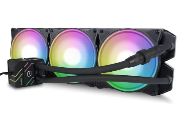 Alphacool Eisbaer Pro Aurora 420mm ARGB -nestejäähdytin, musta – ALPHACOOL