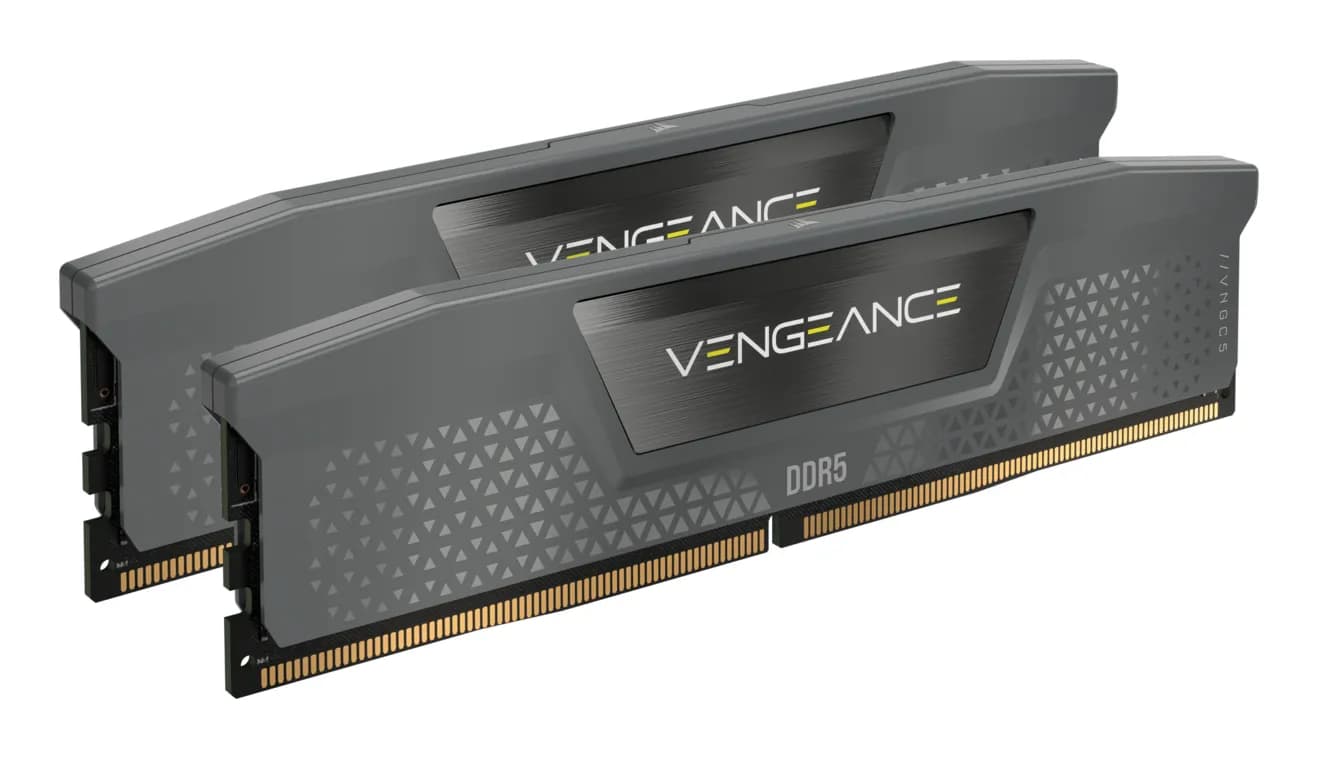 Corsair VENGEANCE 64 Gt (2 x 32 Gt) DDR5 5200 MHz, CL40 -muisti, harmaa (XMP & EXPO) – Corsair