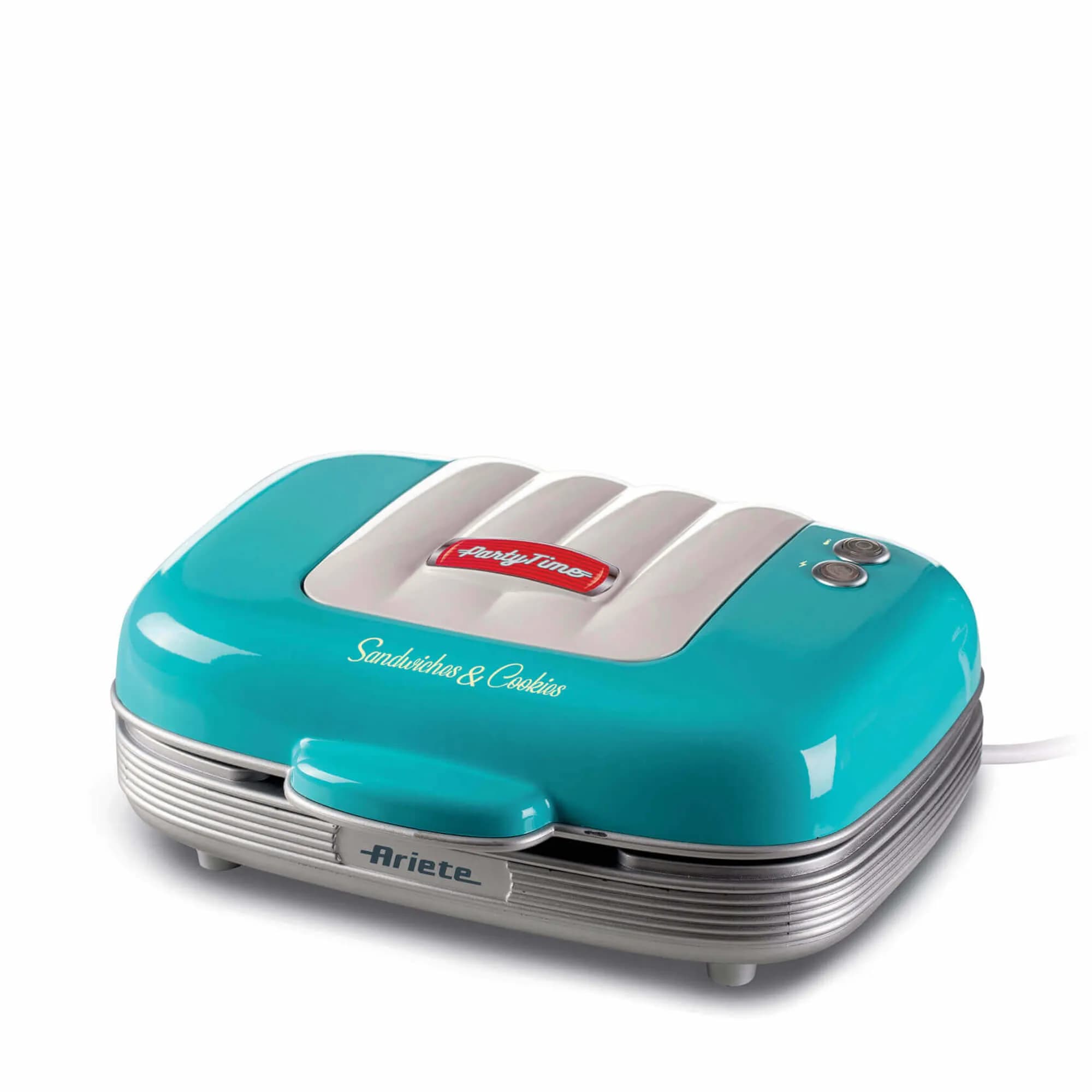 Ariete Party Time 3-in-1 voileipägrilli ja keksikone 700 W Vaaleansininen – Ariete