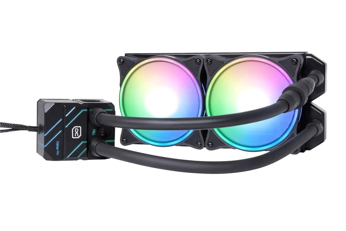 Alphacool Eisbaer Pro Aurora 240 ARGB -nestejäähdytin, musta – ALPHACOOL