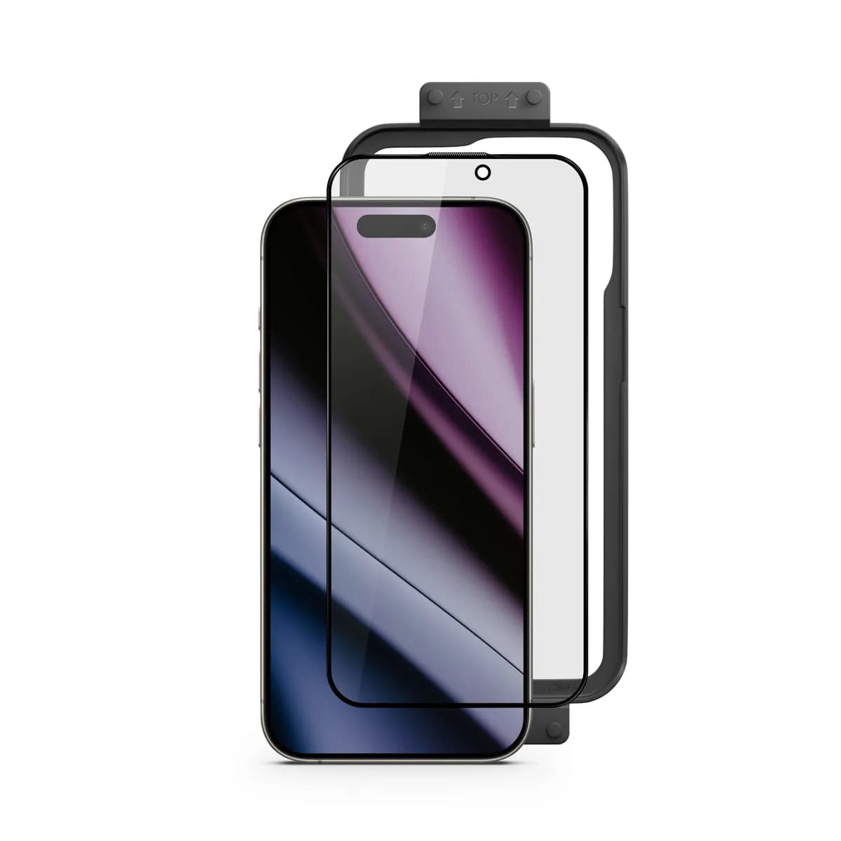 Epico AntiBlue Glass 3D for iPhone 16 Plus with install frame – EPICO