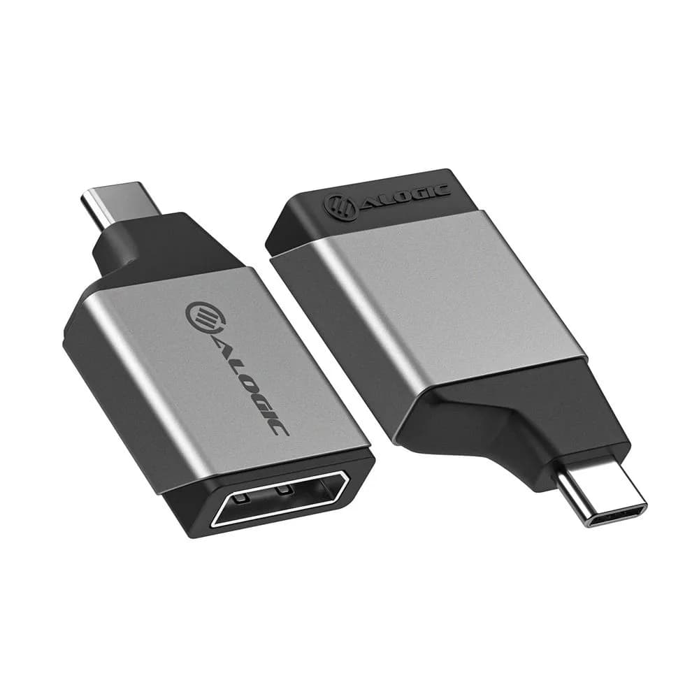 Alogic Ultra Mini, USB-C – DisplayPort -adapteri, Harmaa – Alogic