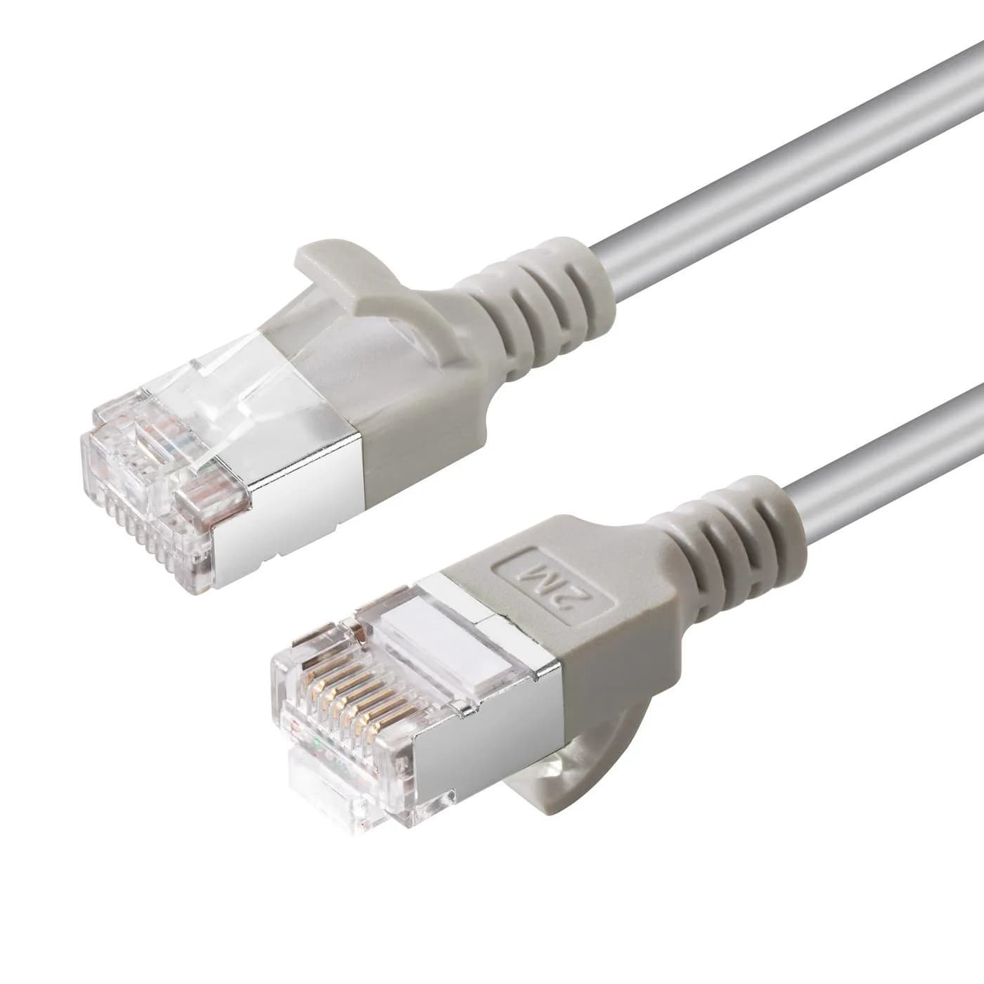 MicroConnect Cat6a U/FTP RJ45 0.5m -verkkokaapeli, harmaa