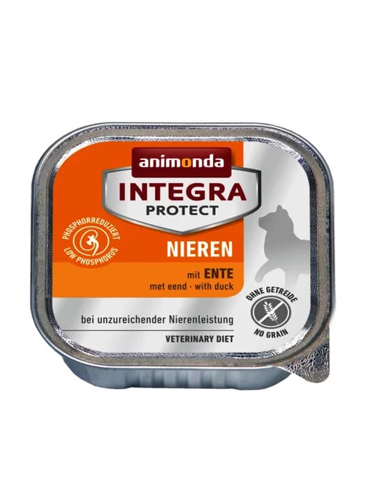Animonda Integra Protect Renal Duck, Kissan märkäruoka, Adult, Senior, 16 x 100 g – Animonda