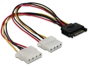 SATA 15p>2x4pin Molex F 20cm