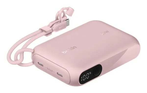 10k PD20W Pwr Bank w Display Pink