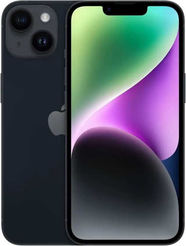 Kunnostettu iPhone 14 128 Gt, musta (Erinomainen kunto) – Apple