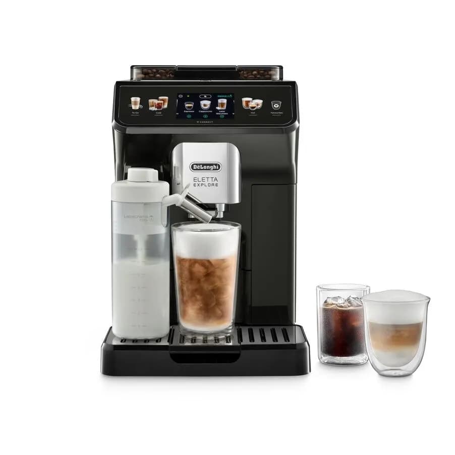 Delonghi Eletta Explore Cold Brew -espressokeitin, täysautomaattinen, Harmaa – Delonghi