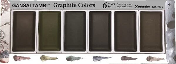 GANSAI TAMBI GRAPHITE COLORS 6 colors set