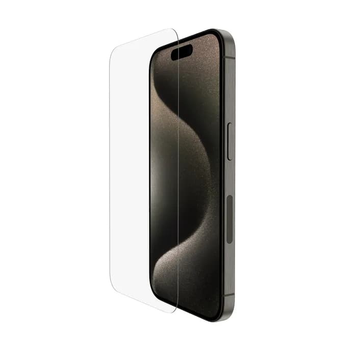 Belkin ScreenForce UltraGlass 2 Treated Screen Protector for iPhone 15 Pro, Tempered glass – Belkin