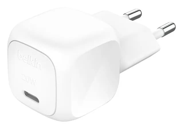 BELKIN 20W USB PD Wall Charger w/PPS, White