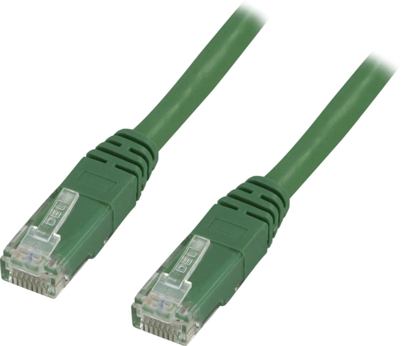 Deltaco Cat6 U/UTP RJ45 15m -verkkokaapeli, vihreä