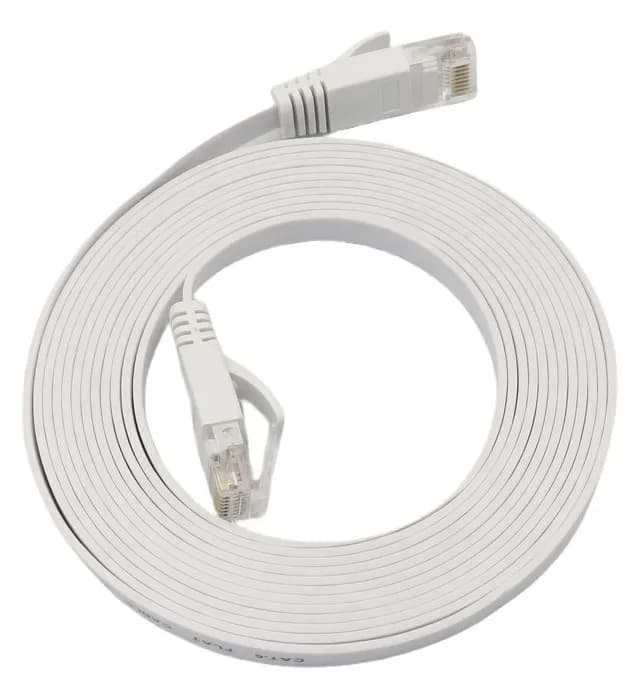 MicroConnect Cat6a U/UTP LSZH RJ45 10m -litteä verkkokaapeli, valkoinen – Microconnect