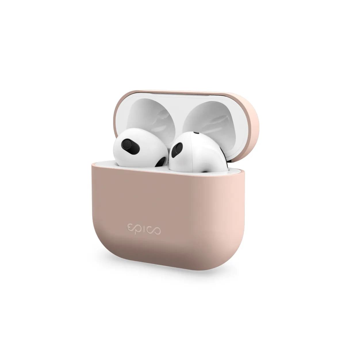 Epico Silicone Cover, AirPods (3rd Gen) -suojakuori, Light Pink
