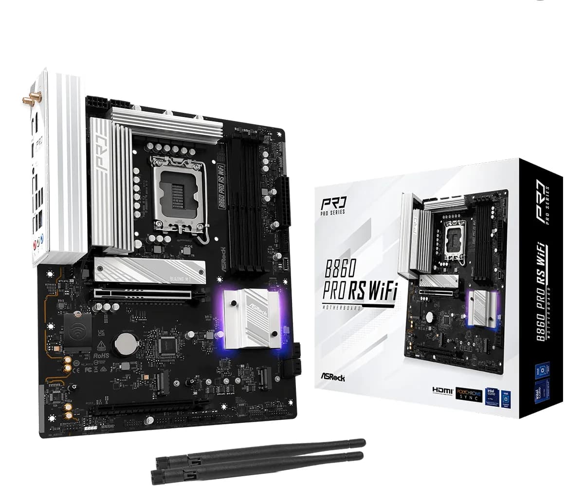 ASRock B860 Pro RS WiFi LGA1851 ATX -emolevy