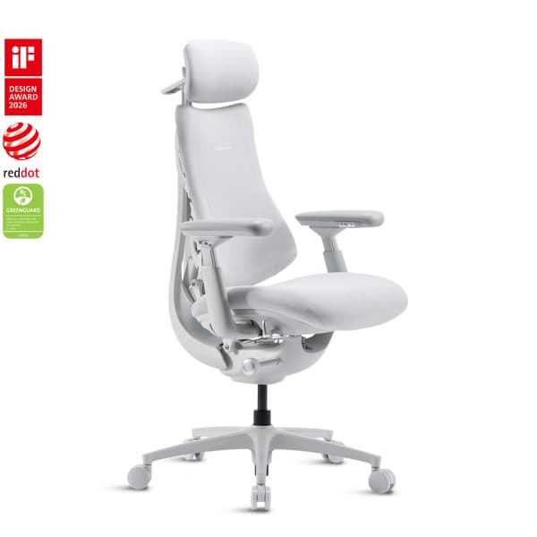 LiberNovo Omni Gen Dynamic ergonominen työtuoli - Jäätikönvalkoinen – LIBERNOVO
