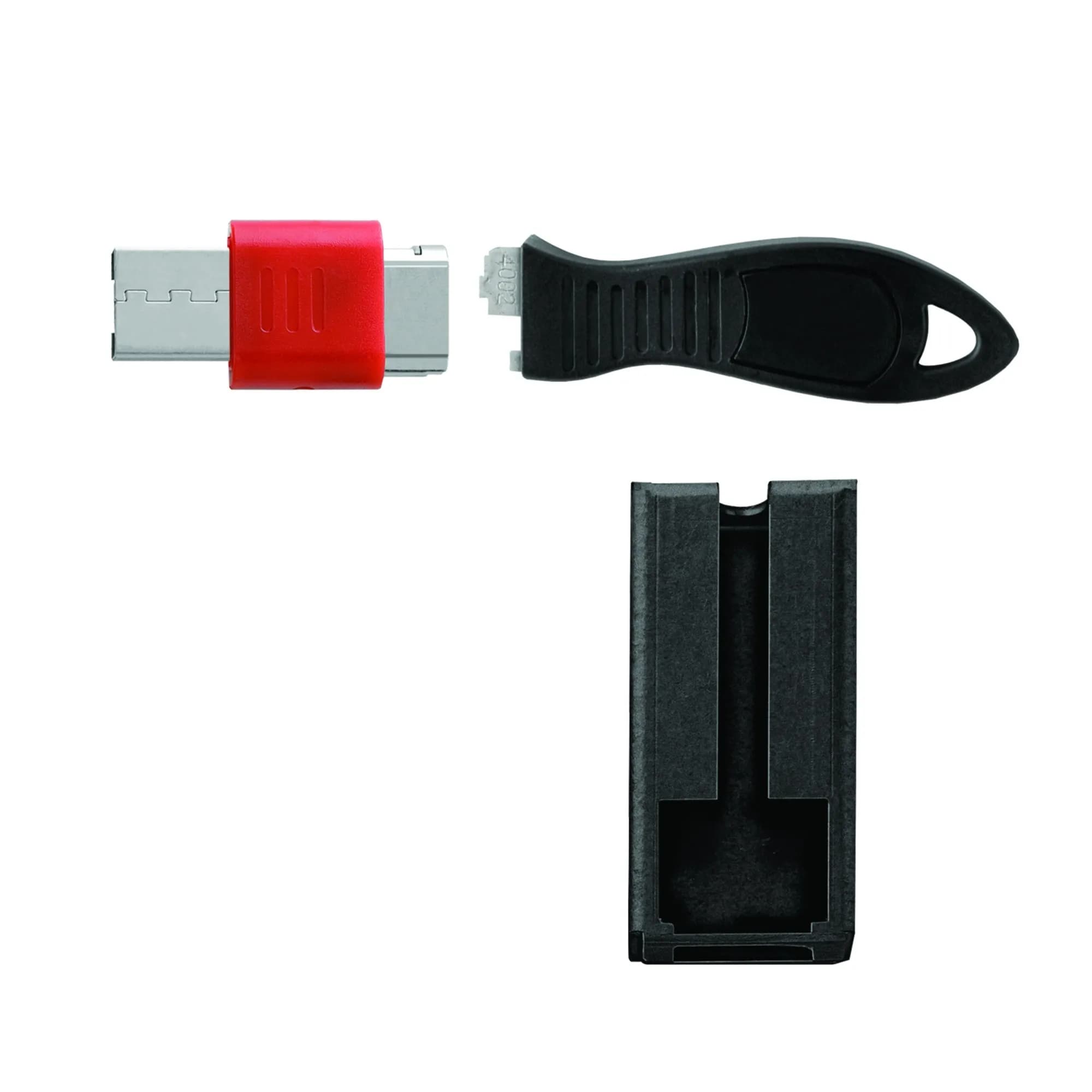 Kensington USB Port Lock with Cable Guard - Square - USB-portin lukitsin - hopea – Kensington