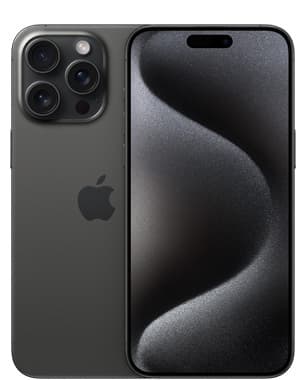 Kunnostettu iPhone 15 Pro Max 256 Gt, mustatitaani (Erinomainen kunto)