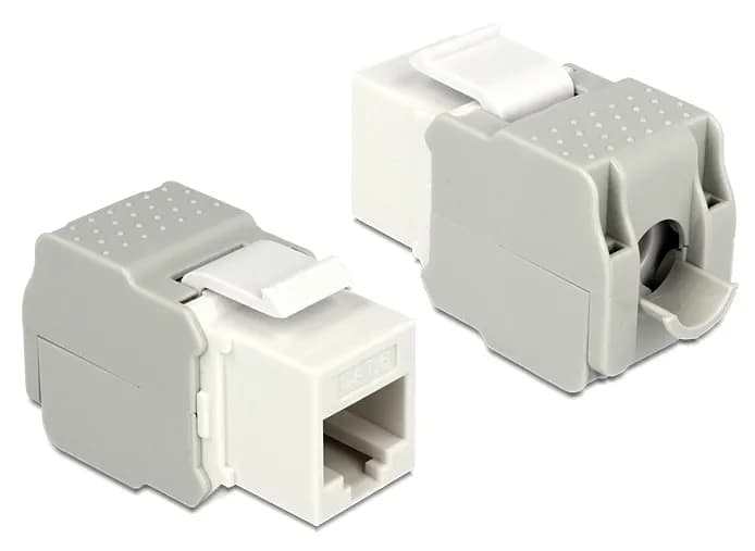 Delock Keystone Module RJ45 jack > LSA Cat.6 UTP white