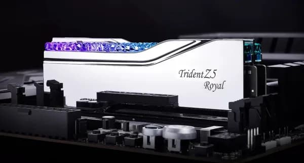 G.SKILL Trident Z5 Royal RGB 32 Gt (2 x 16 Gt) DDR5 6400 MHz, CL30 -muisti, hopea (XMP) – G.SKILL