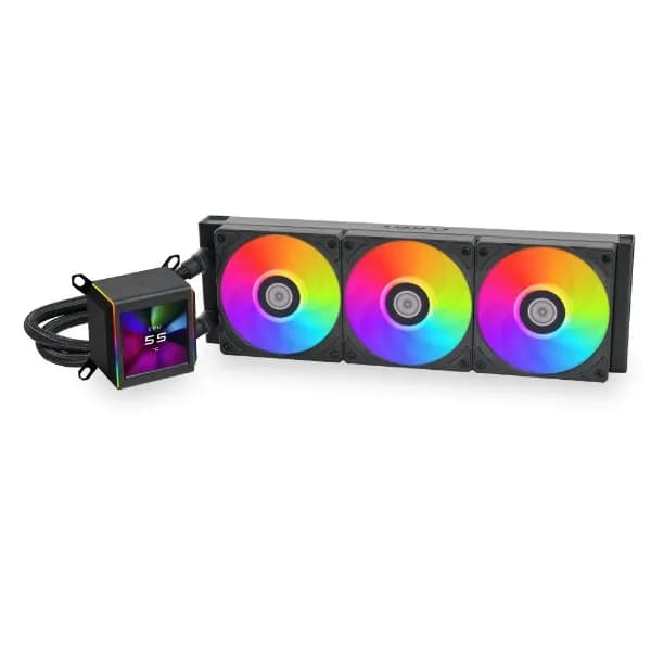 Lian Li Galahad II LCD 360 ARGB -nestejäähdytin, musta – Lian-Li