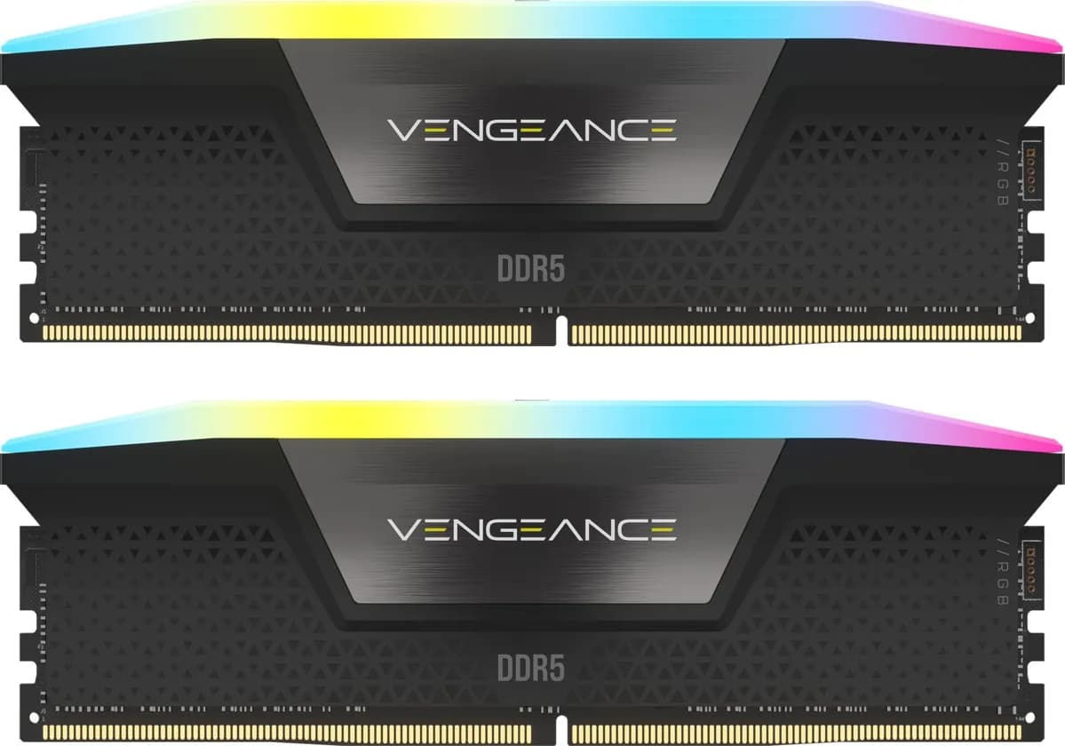Corsair VENGEANCE RGB 32 Gt (2 x 16 Gt) DDR5 6200 MHz, CL36 -muisti (XMP)