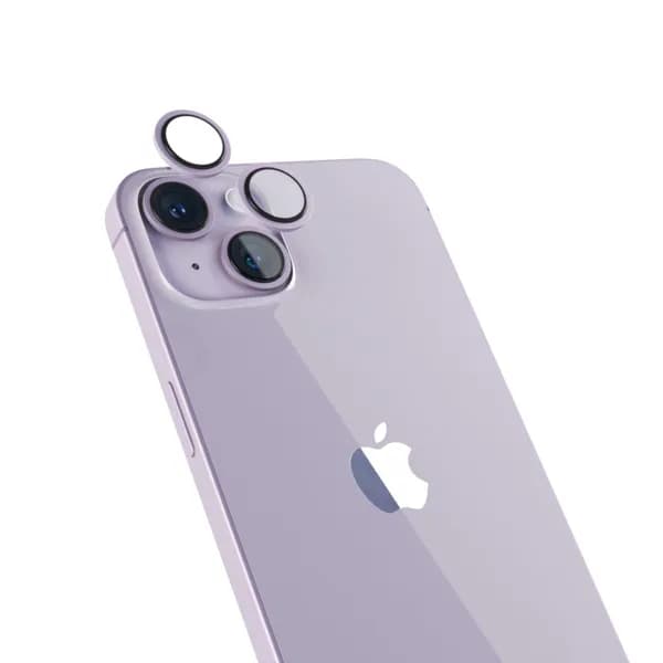 Epico Aluminium Lens, iPhone 14 / 14 Plus -kameran linssinsuoja, Violetti – EPICO
