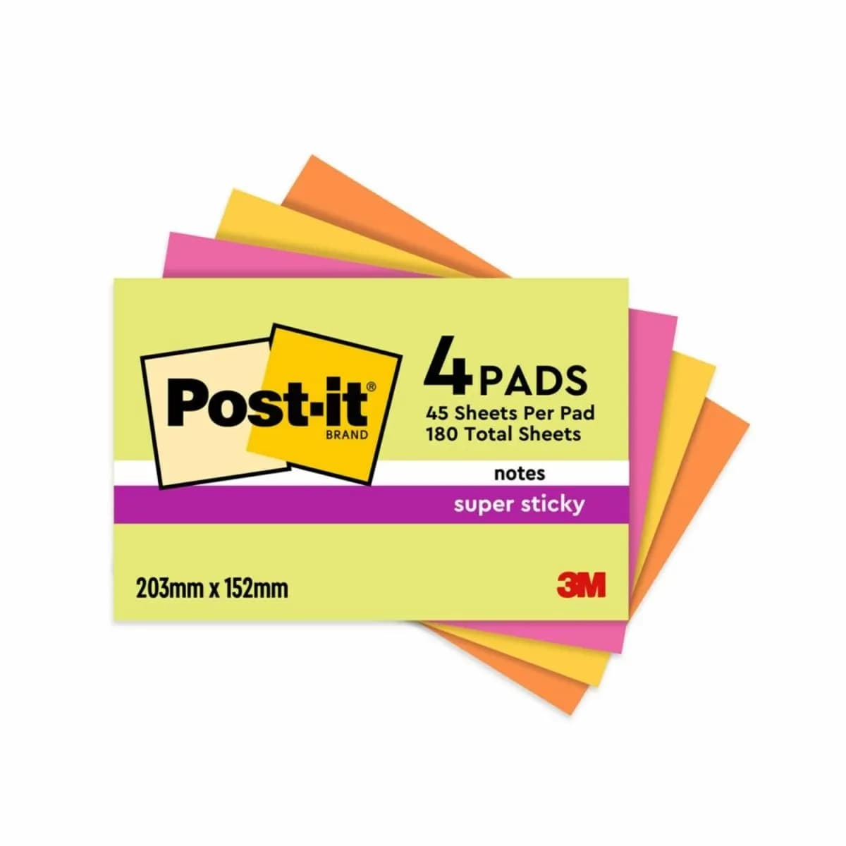 Post-it SS-Notes 149x200 Meeting ass. colours (4) – 3M