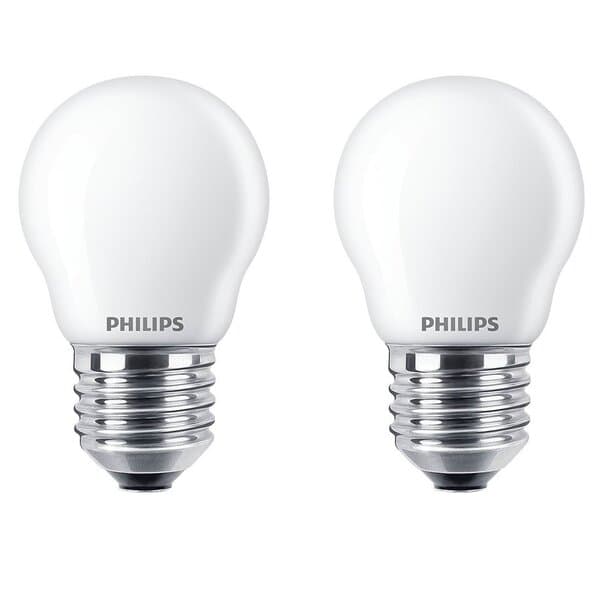 Philips 2-pack LED E27 P45 Klot 40W Fr – Philips