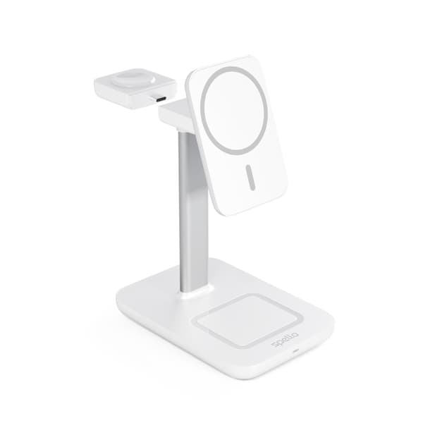 Spello 3in1 magneettinen latausasema (MagSafe yhteensopiva) - valkoinen