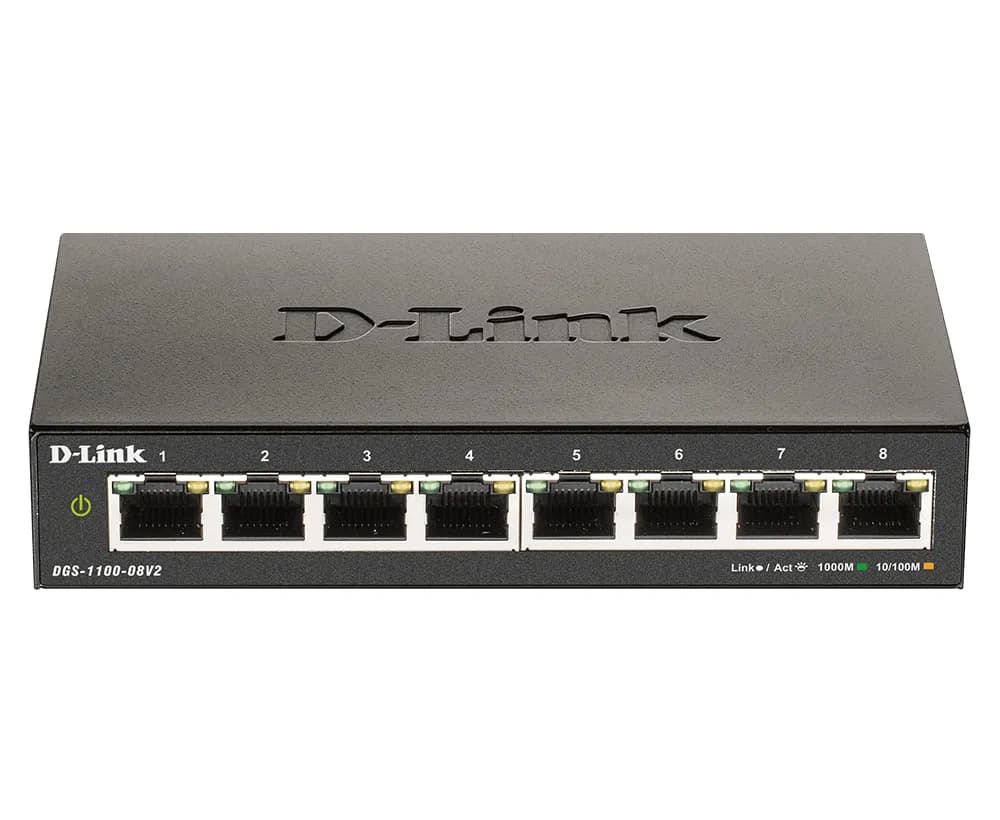 D-Link 8-Port Gigabit Smart Managed Switch, Fanless