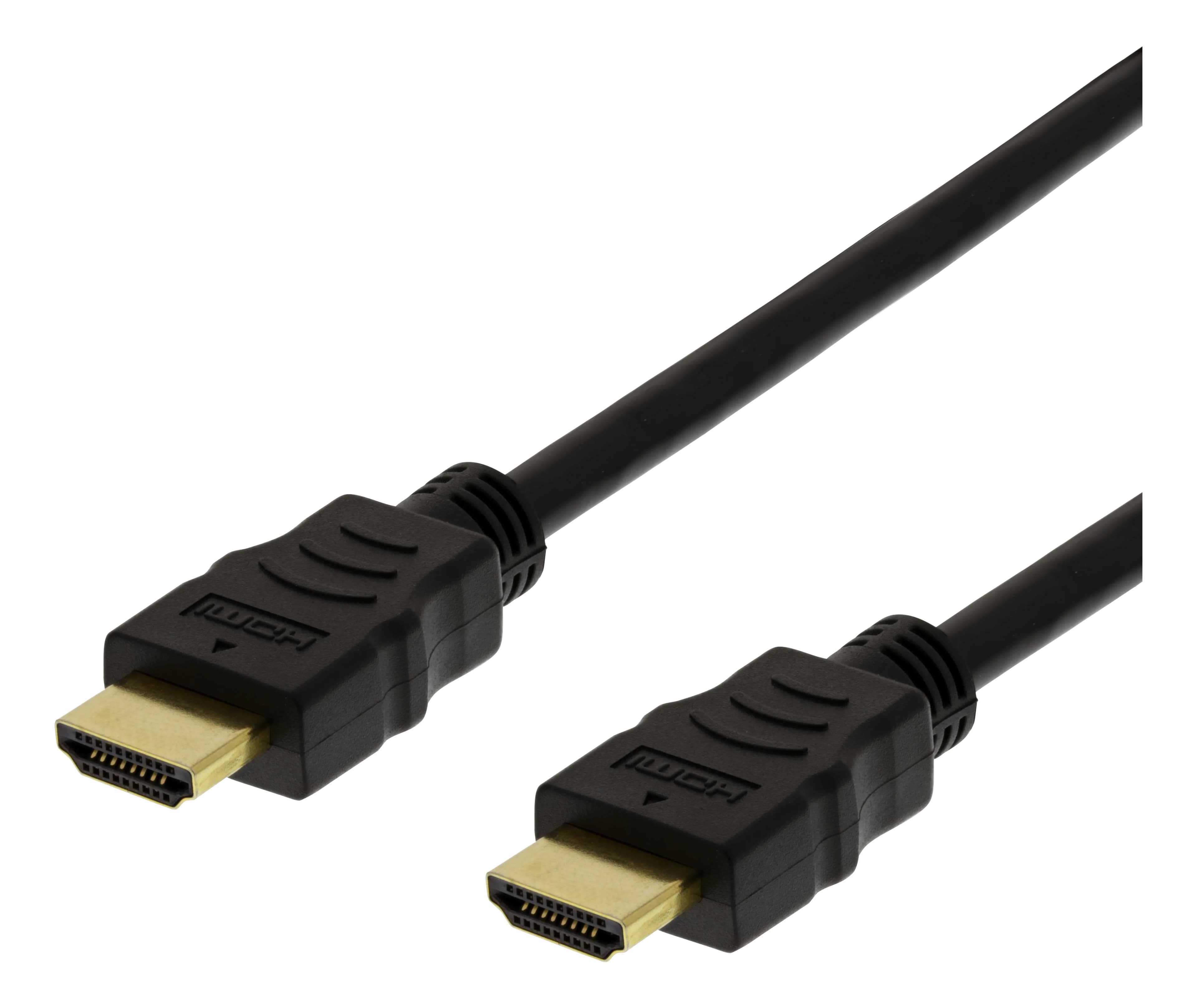 Deltaco HDMI-1010D-FLEX Flat HDMI 2.0 -kaapeli, jossa Ethernet, 1 m, musta