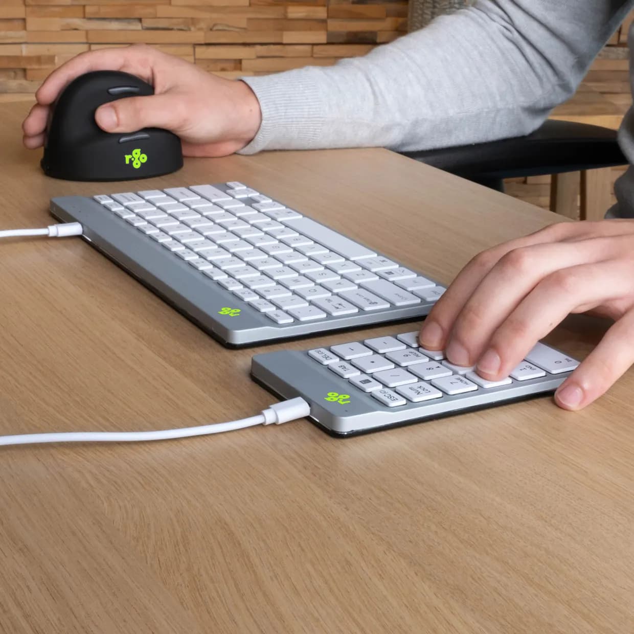 R-Go Numpad Break (Numeric Keypad), Wired - White – R-Go