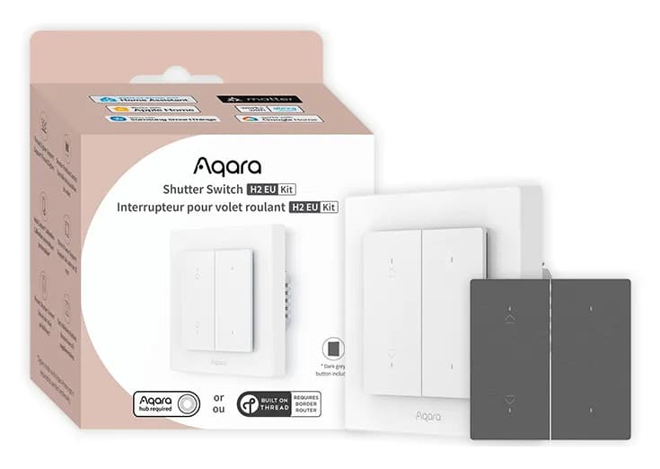 Aqara Light Switch H2 (4 nappia, 2 kanavaa) -älykytkin – Aqara