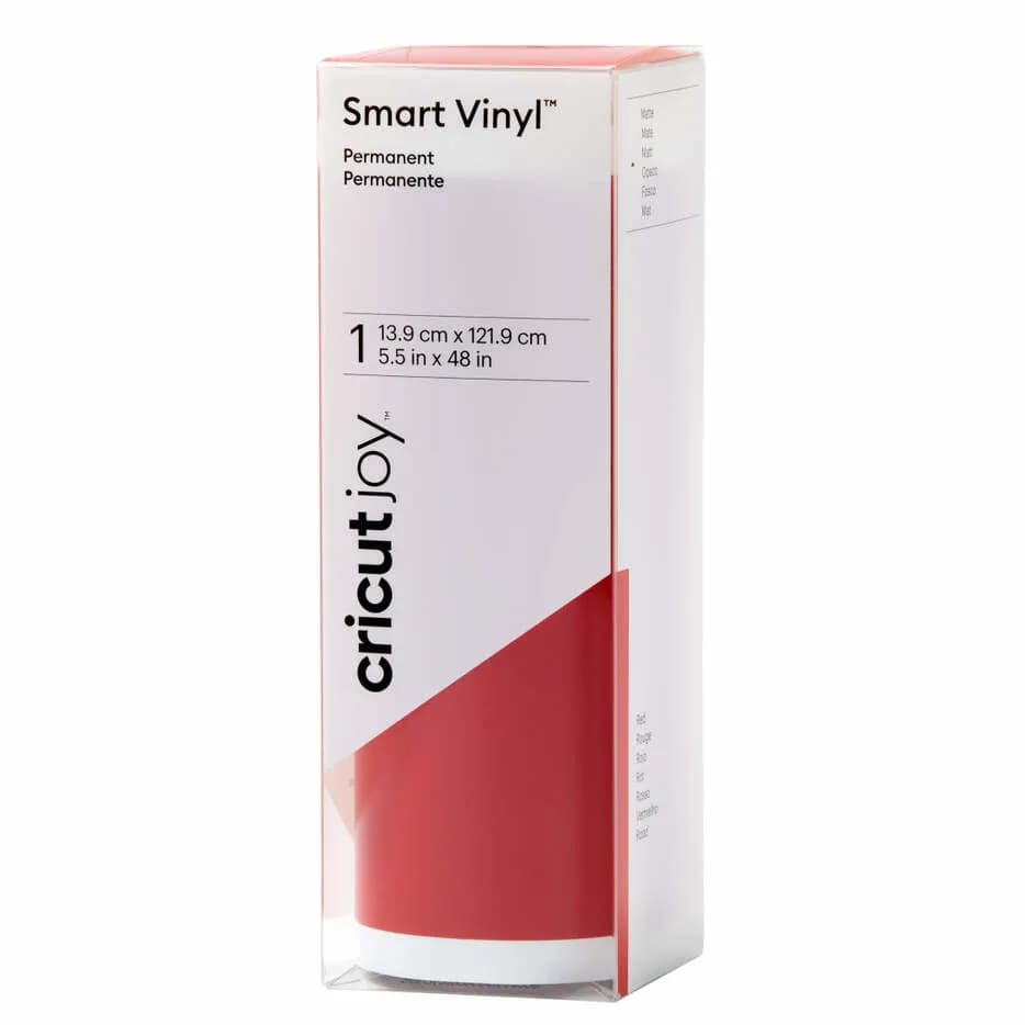 Cricut Smart Vinyl Permanent Joy 14x122cm 1 sheet (Mat Red) – CRICUT