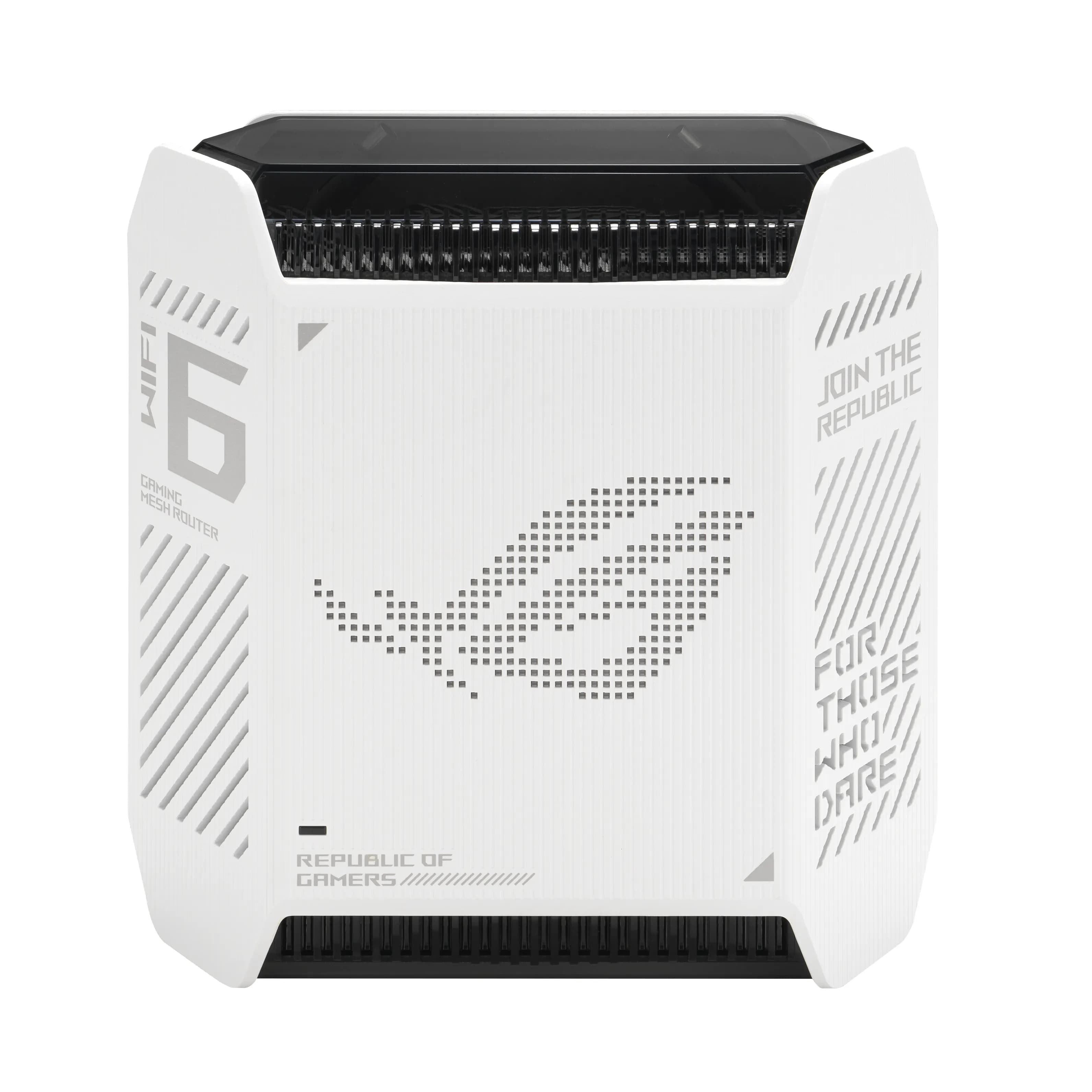 Asus ROG Rapture GT6 -mesh WiFi -järjestelmä, Wi-Fi 6, AX10000, Tri-band, 2,5G WAN -portilla, Moonlight White