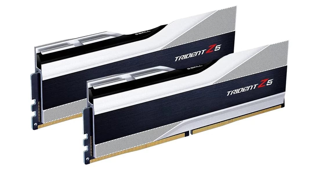 G.SKILL Trident Z5 64 Gt (2 x 32 Gt) DDR5 6000 MHz, CL32 -muisti, hopea (XMP) – G.SKILL