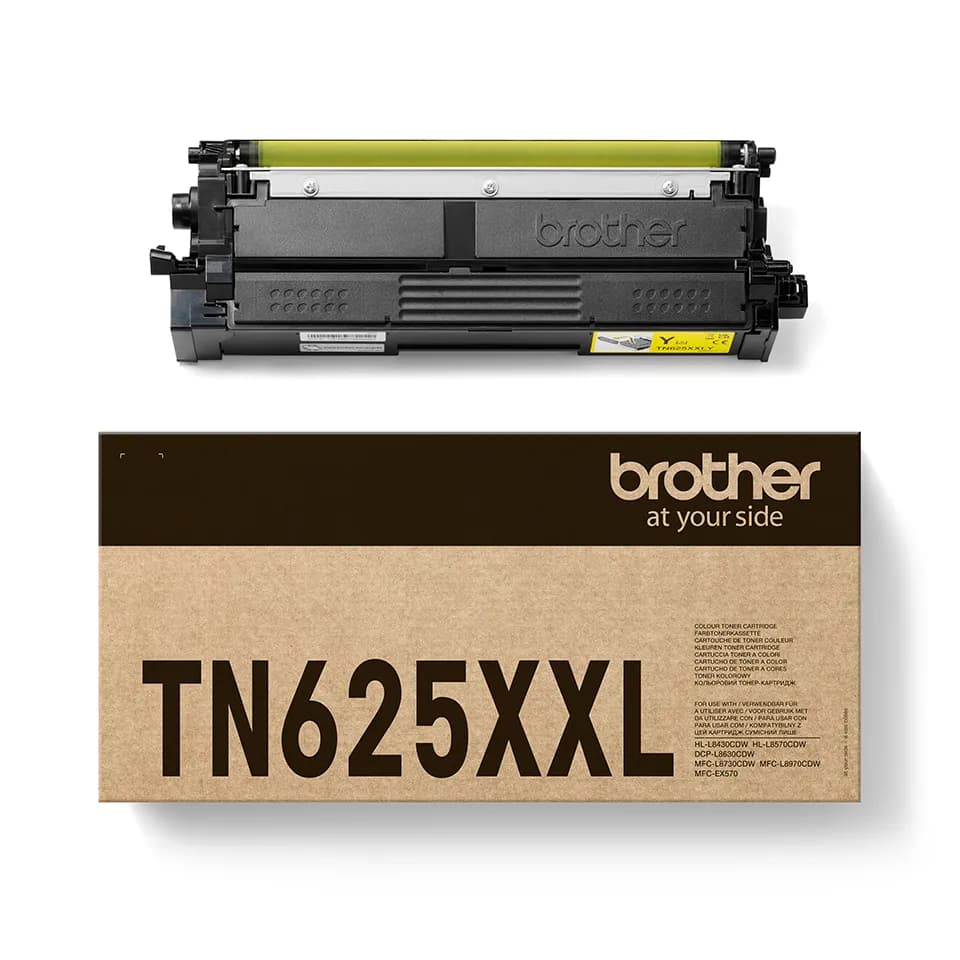 Brother TN-625XXLY XXL -laservärikasetti, keltainen – Brother