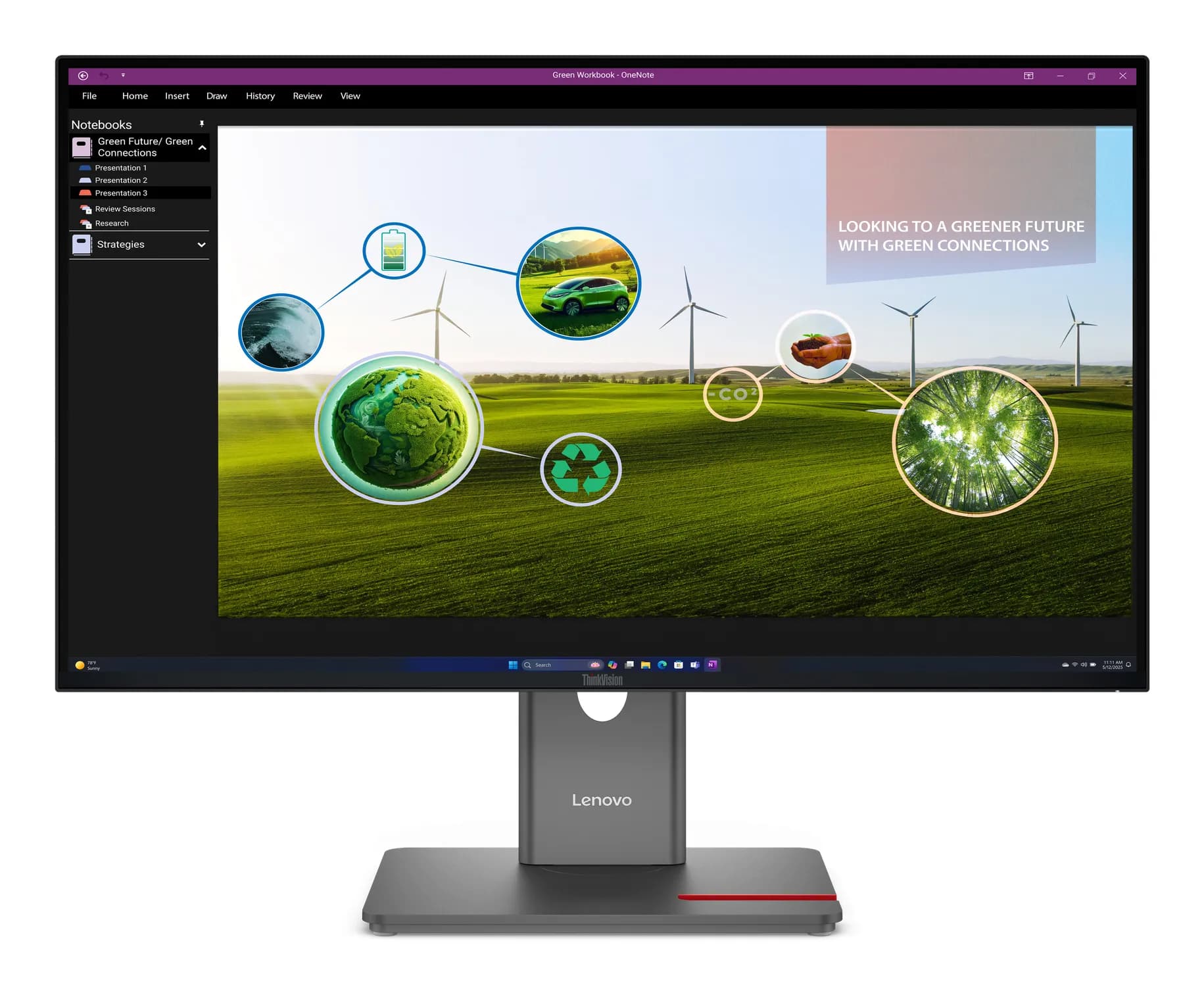 Lenovo ThinkVision P27Q-40 27" QHD, IPS, 120Hz, HDR -näyttö – Lenovo