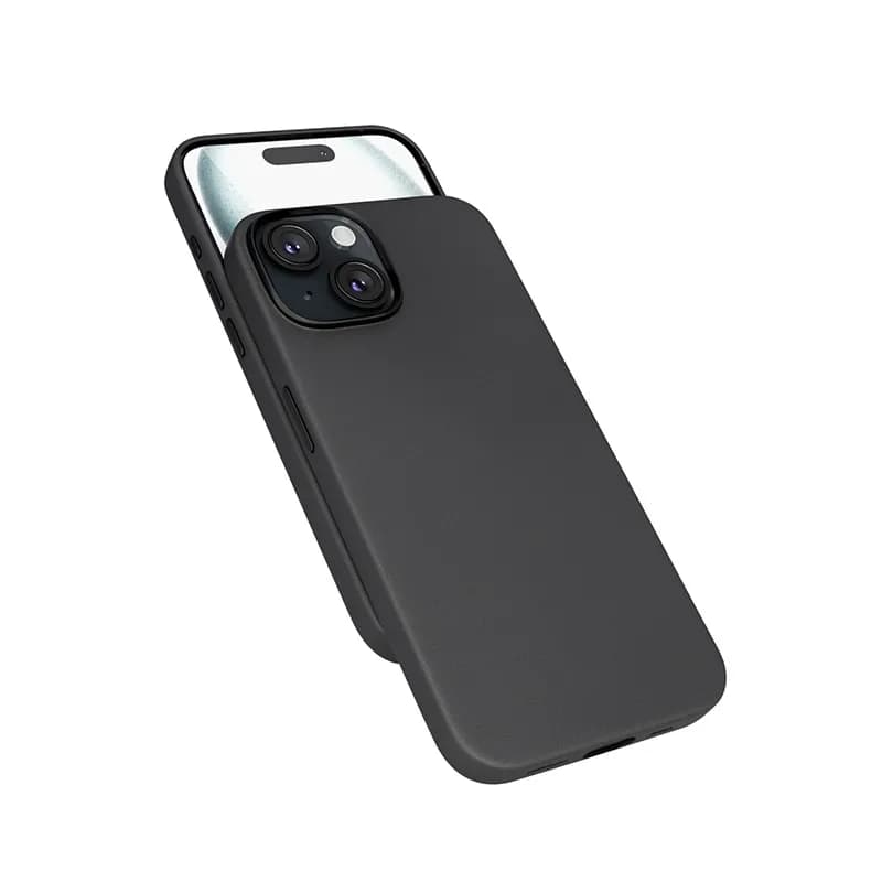 Epico Mag+ Leather Case, iPhone 15 Plus -suojakuori, Musta – EPICO