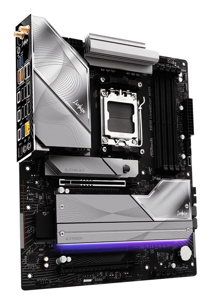 ASRock X870 LIVEMIXER WiFi 7 AM5 ATX -emolevy – ASRock