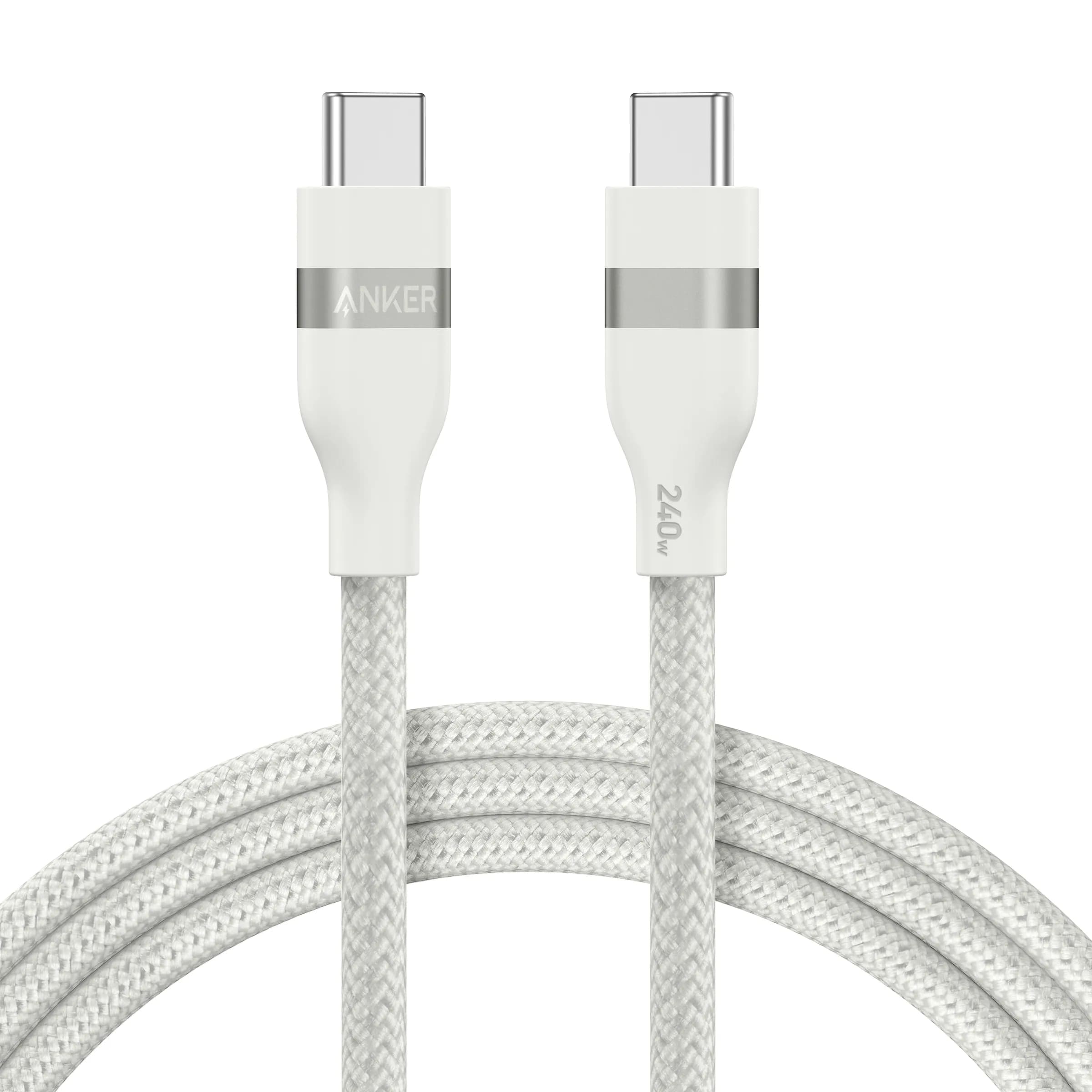 Anker USB-C -kaapeli, 240 W, 1,8 m, valkoinen