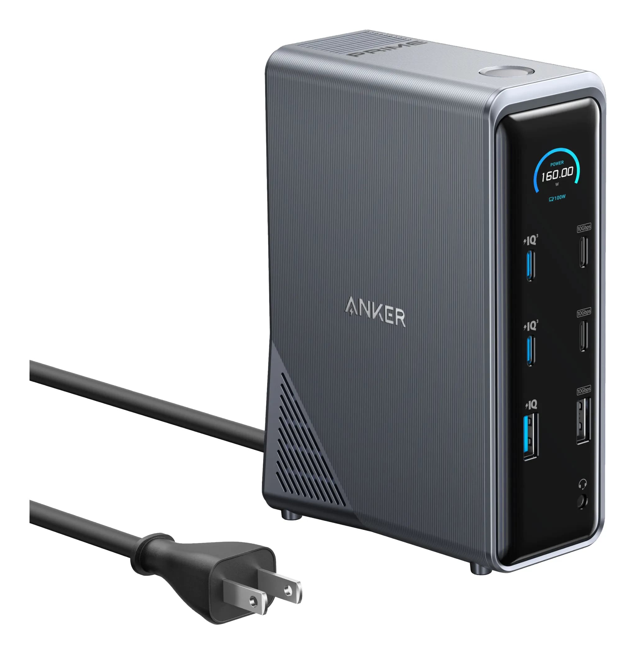 Anker Prime Charging Docking Station 14-in-1 Dual Display, 160W, Gray – Anker