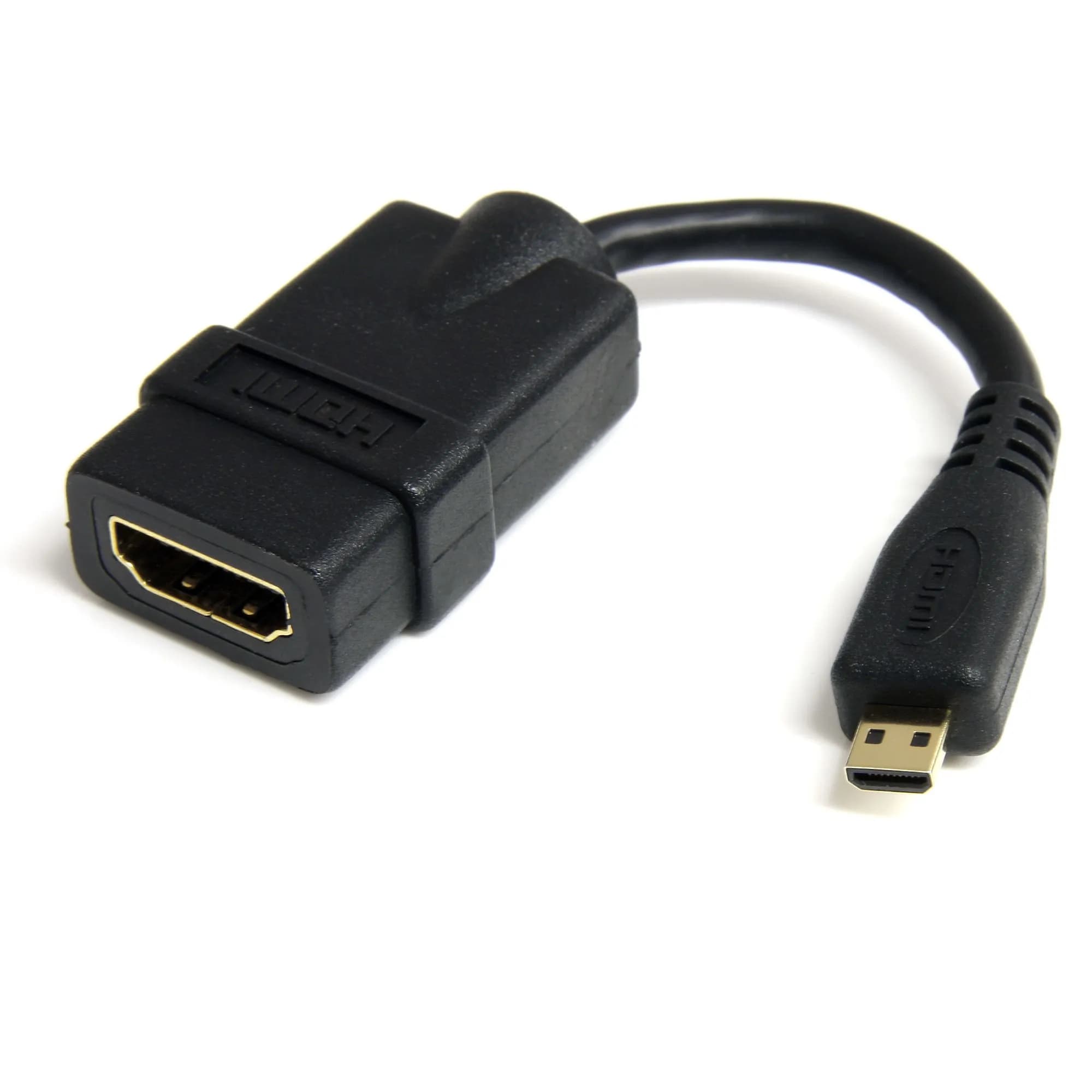 StarTech Micro HDMI to HDMI Adapter - 4K 30Hz Video -adapteri, Musta – Startech