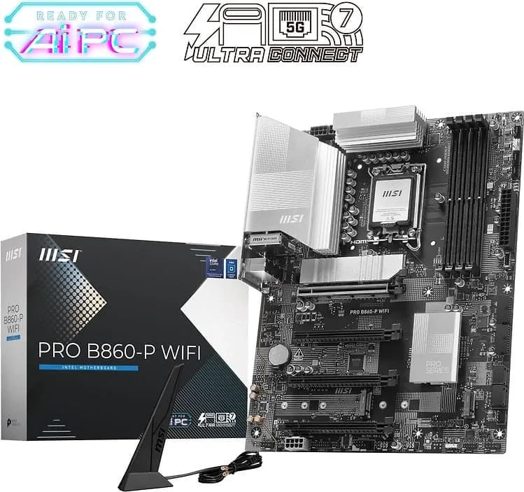 MSI PRO B860-P WiFi 7 LGA 1851 ATX -emolevy