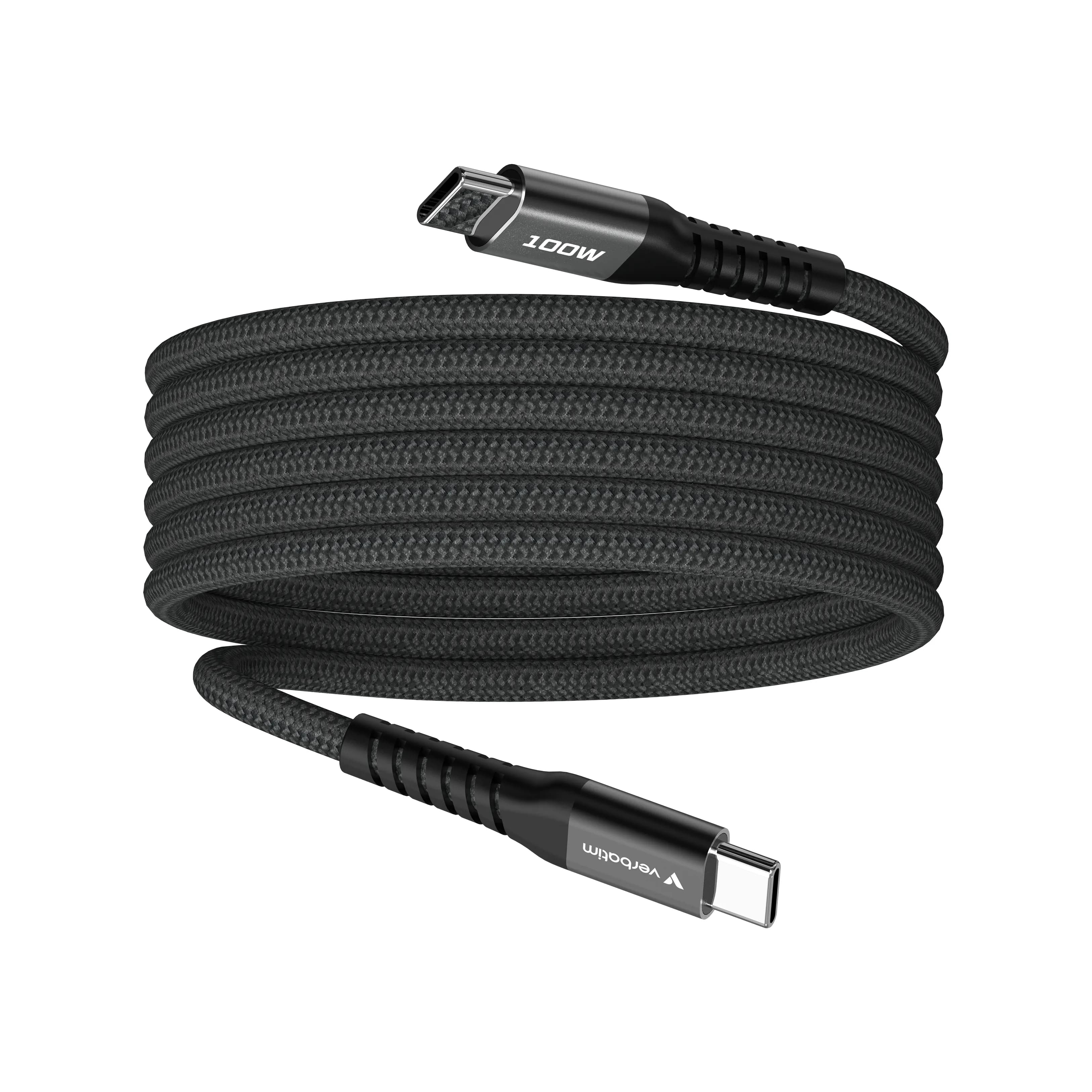 Verbatim Sync & Charge magneettinen USB-C -kaapeli, 100 W, 1,2 m, musta