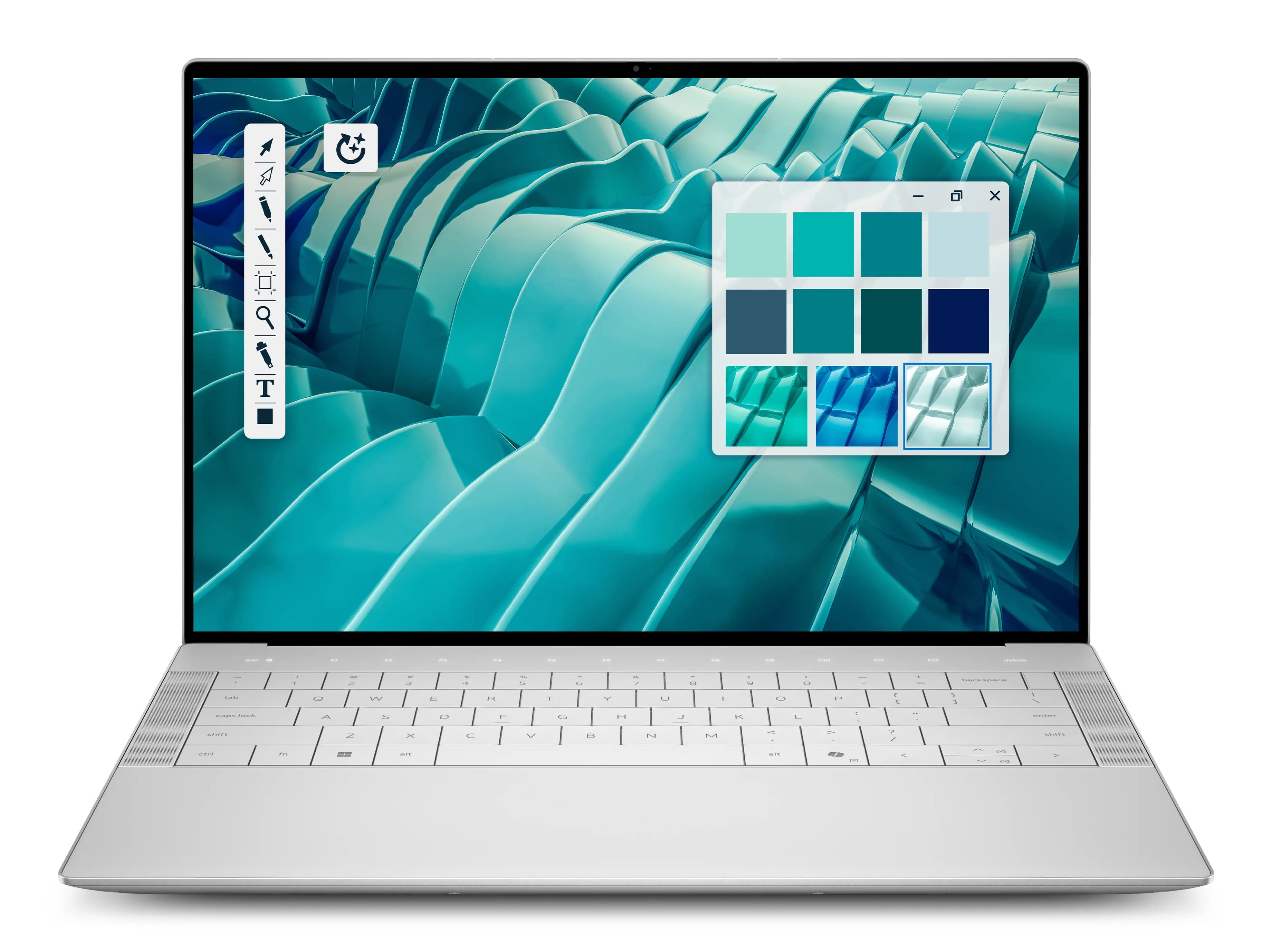 Dell 14 Premium DA14250 14.5" Ultra 7 255H, 32 Gt, 1 Tt, RTX 4050, Win 11 Pro -kannettava, platina