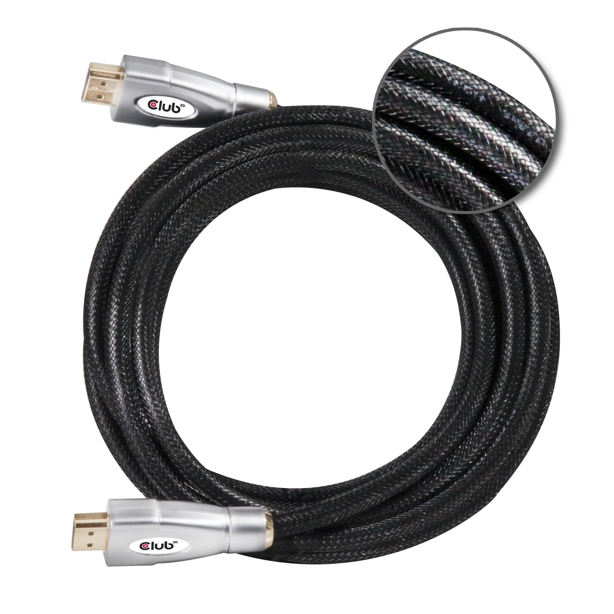 Club 3D HDMI 2.0 -kaapeli jossa Ethernet, 5 m, musta – Club 3D